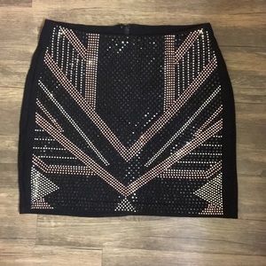 Sparkly mini skirt